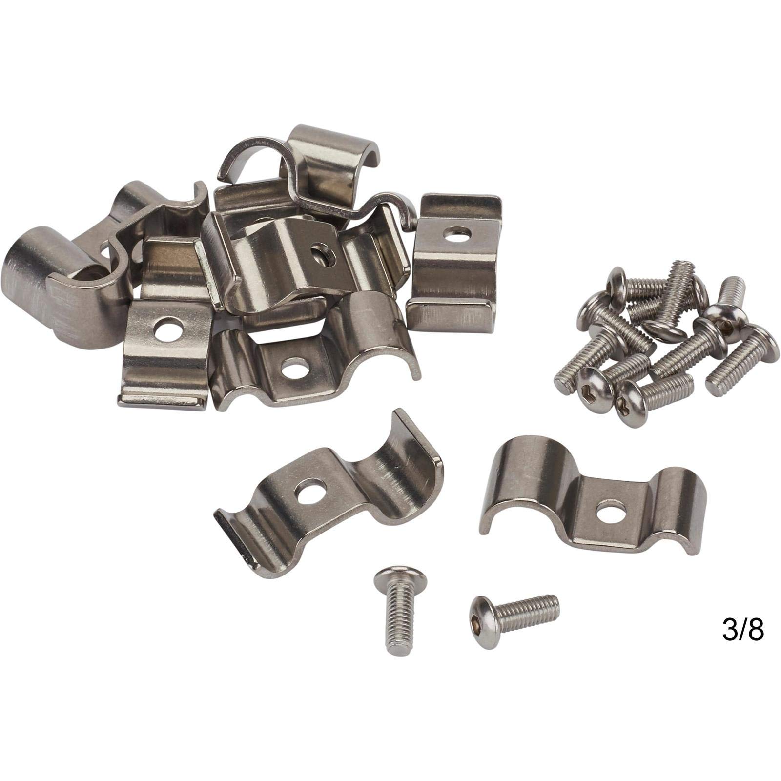 Amazon.com: Speedway Motors Dual Line Stainless Steel Clamps